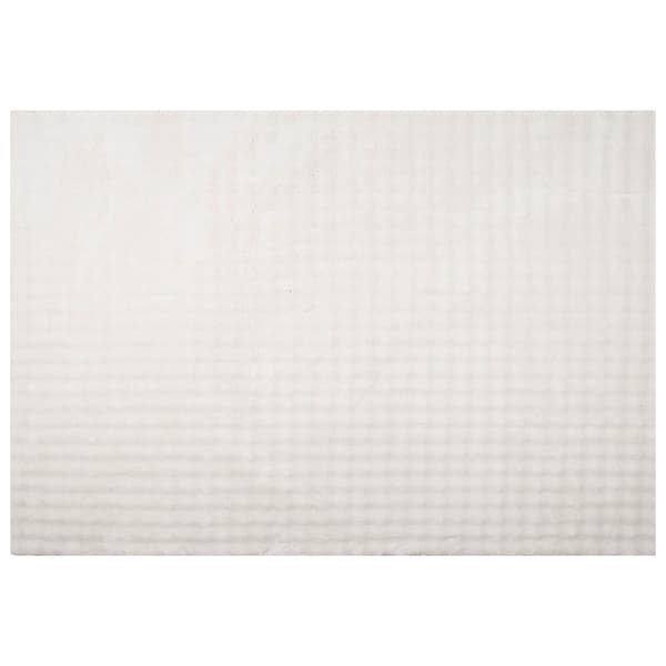 Områdesmattor Rektangulär SIROLO Kräm 200 x 140 cm Polyester