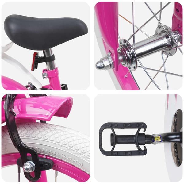 Barncykel 12 Tum för 2-4 åringar Rosa