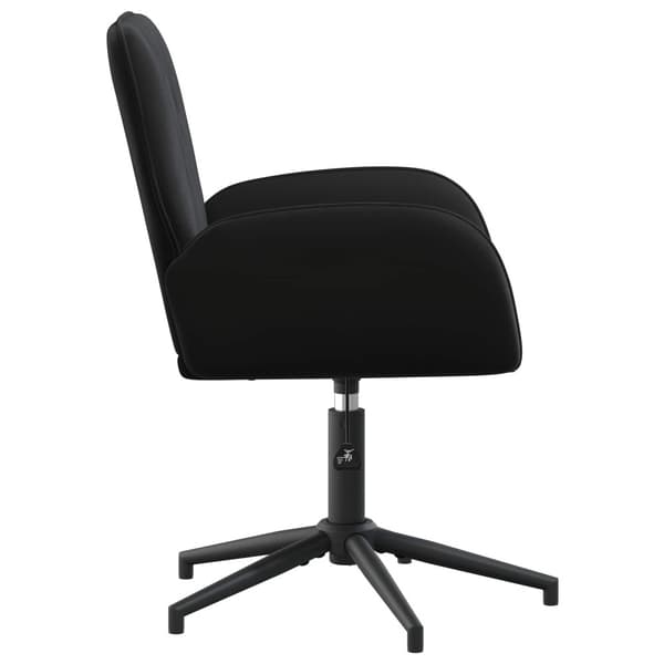 Svanstol 54 x 55 x 90 cm Svart Sammet