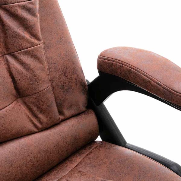 Massagekontorsstol ljusbrun konstmocka