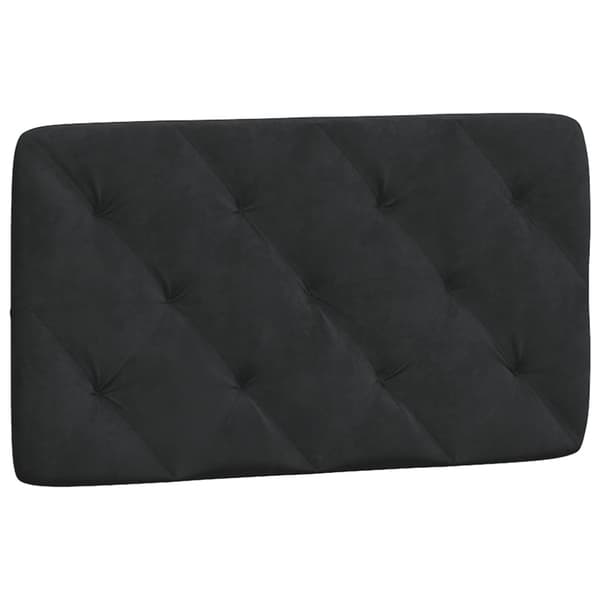 Bed with Mattress Black 90x190 cm Velvet