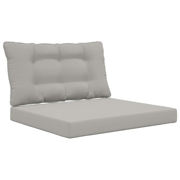 Utomhus Soffa Kudde 2 pcs Grå Polyester
