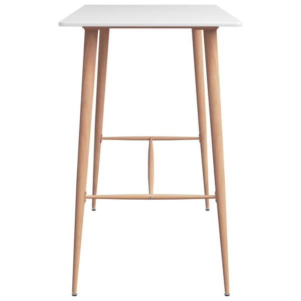 Barbord vit 120x60x105 cm
