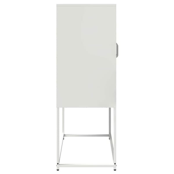 Högbord vit 68x39x107 cm stål