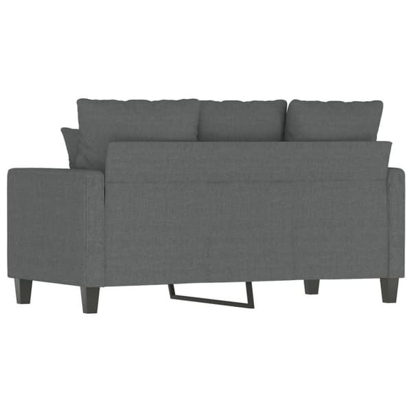 Soffa 2-sits mörkgrå 120 cm tyg