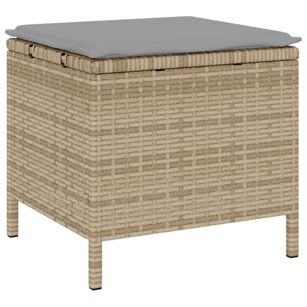 Trädgårdsmöbelset Beige konstrotting