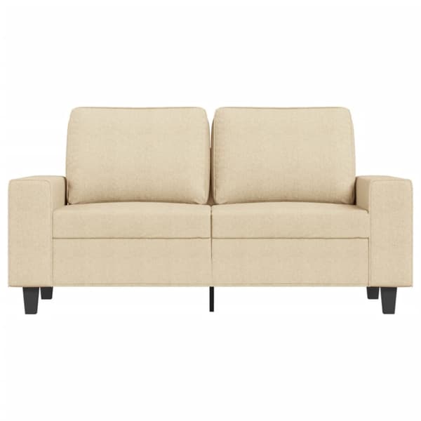 2-sitssoffa gräddvit 120 cm tyg