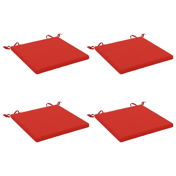 4-delade Sittdynor SOEST 4 st 100% Polyester Röd 45 x 45 x 3 cm