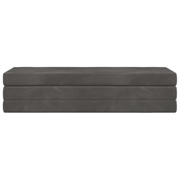 Fällbar Soffbed 180 x 67 x 45 cm Mörkgrå