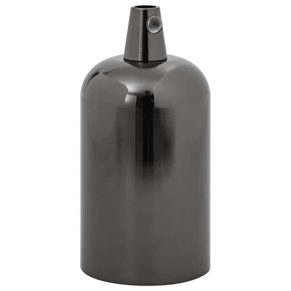 Lamphållare 2 st blank svart E27