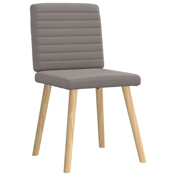 Matstolar 4 st taupe tyg