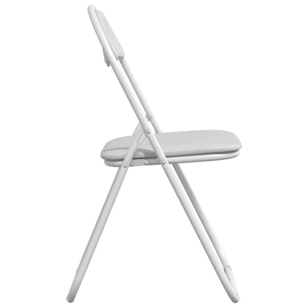 Fällstol 8 pcs Vit 48 x 43,5 x 81 cm Konstläder