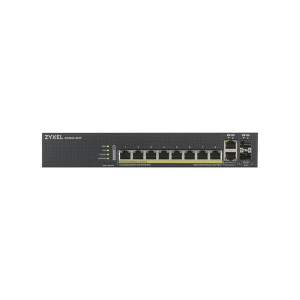 Zyxel GS1920-8HPv2 - switch - 8 portar - smart