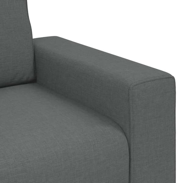 2-sitssoffa mörkgrå 160x77x82 cm tyg