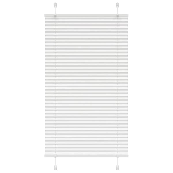 Plisserad persienn vit 75x100 cm tyg bredd 74,4 cm polyester