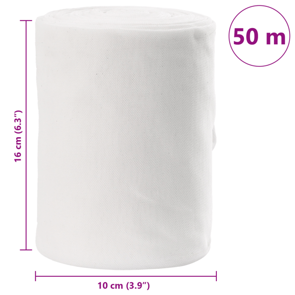 Avloppsrör Vit 16 x 5000 cm tyg
