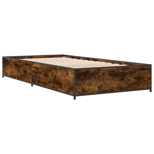 Sängram Rökt ek 80 x 200 cm Konstruerat trä