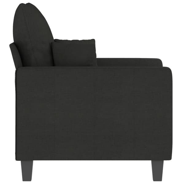 Fåtölj svart 60 cm tyg