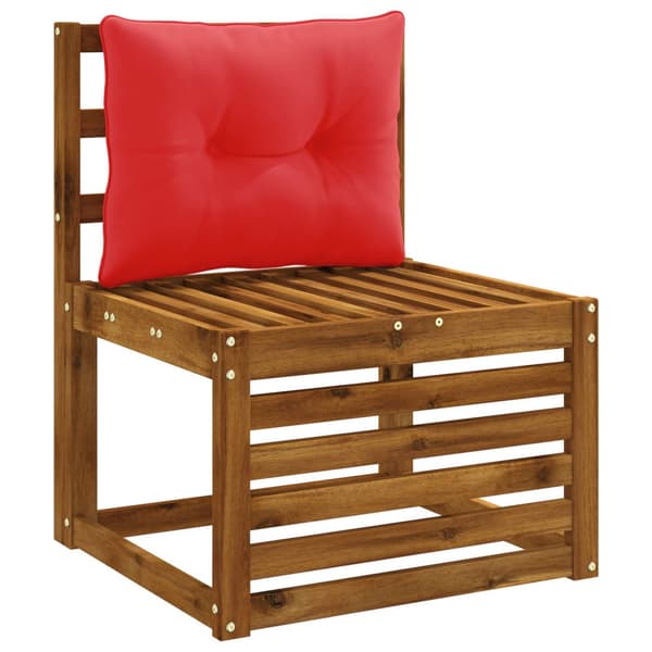 Ryggkudde PUTTEN 100% Polyester Röd 60 x 40 x 10 cm