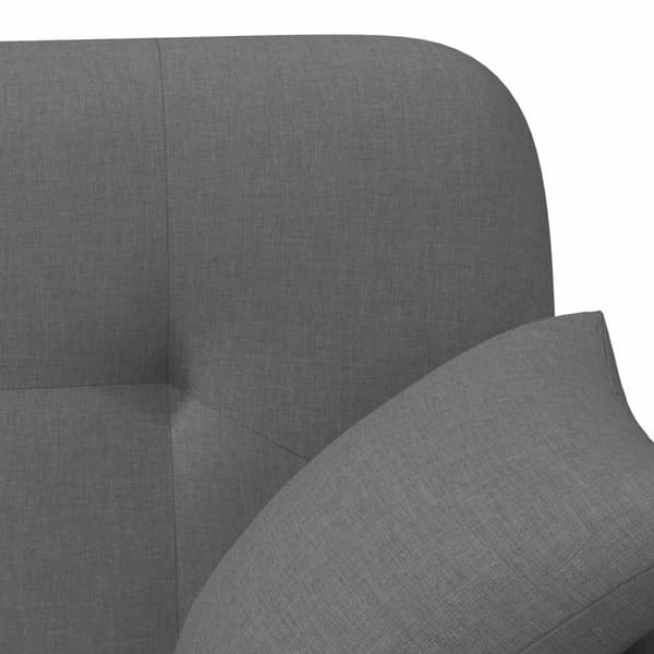 Loveseat med knapprapport Mörkgrå 120 x 65 x 79 cm Tyg