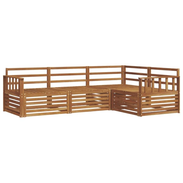 Utomhussoffset 4 pcs Naturfärg