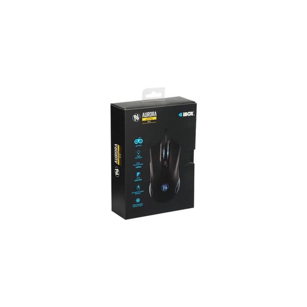 iBOX Aurora A-3 - mus - USB - svart