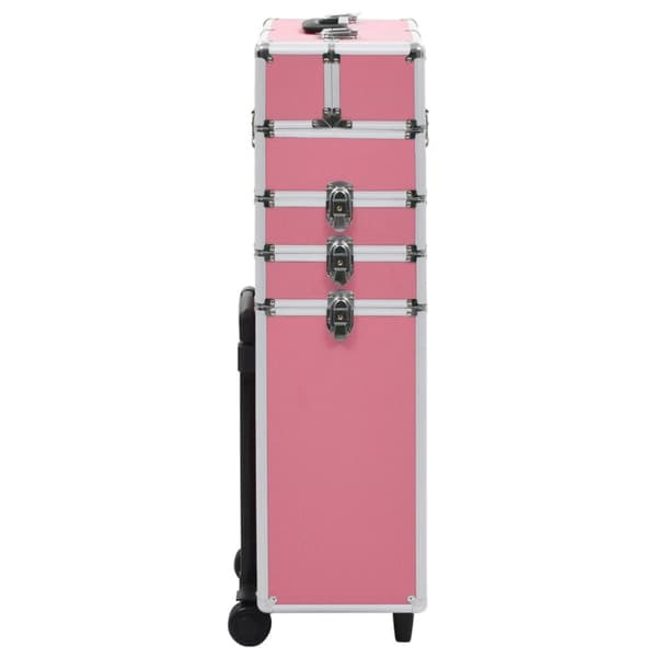 Sminklåda aluminium rosa