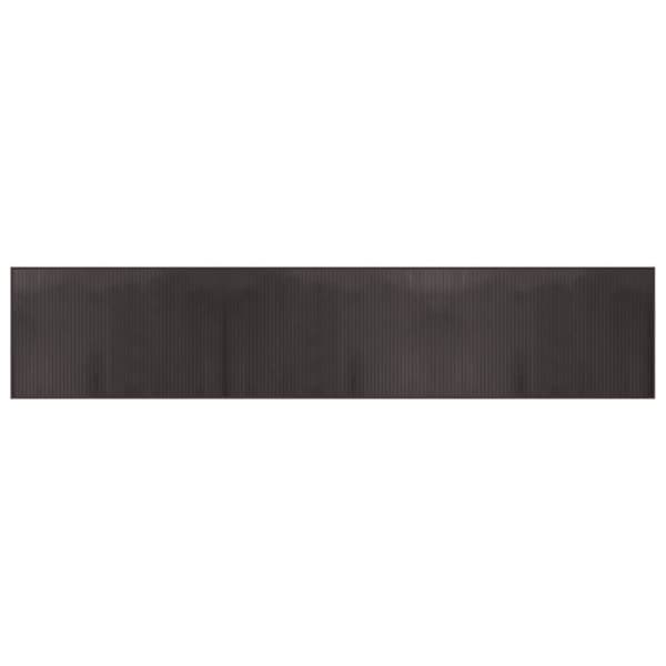 Matta rektangulär mörkbrun 60x300 cm bambu
