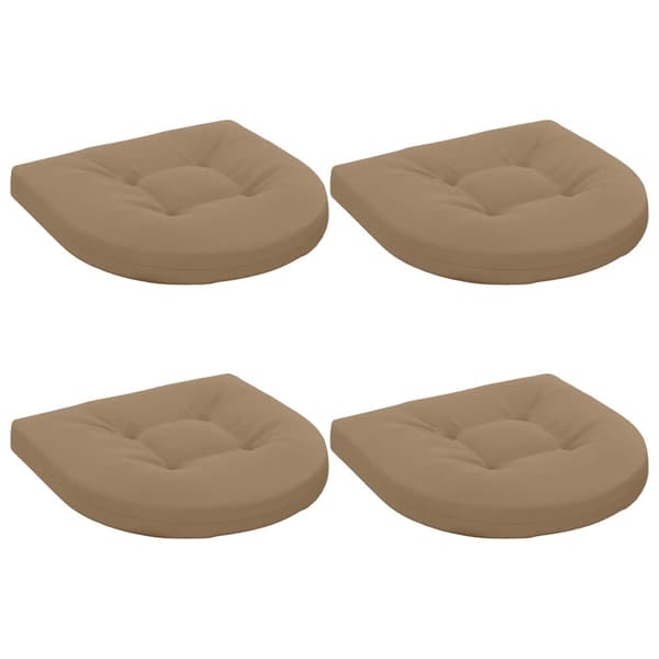 4-delade Sittdynor 4 st 100% Polyester Taupe 45 x 45 x 5 cm