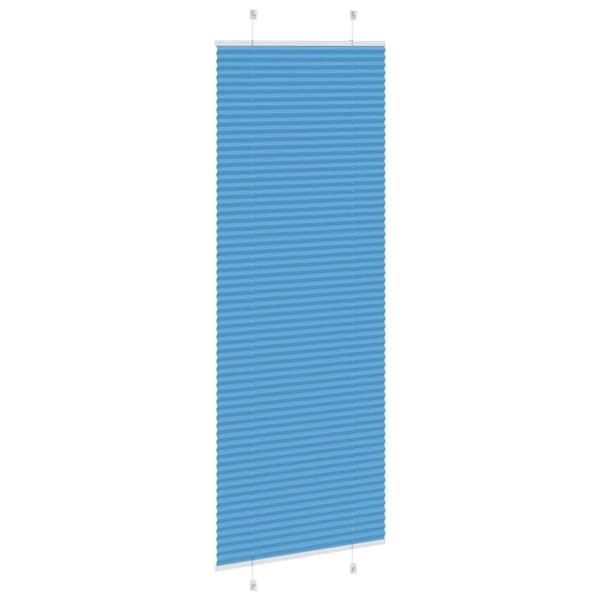 Plisserad persienn blå 80x200 cm tyg bredd 79,4 cm polyester