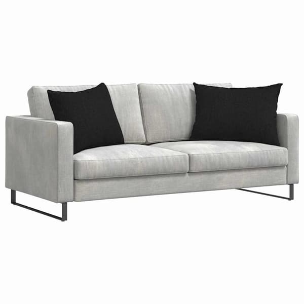 Sofakuddar 2 pcs Svart 70 x 50 cm tyg