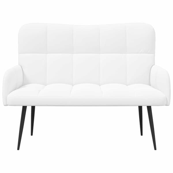 Tvåsitssoffa Vit 115 x 61 x 87 cm tyg