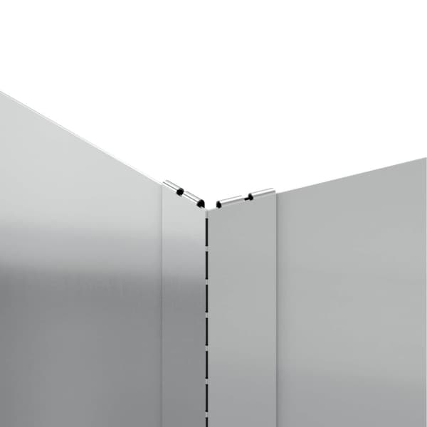 Kant för gräsmatta 100 x 100 x 35 cm Stål Silver