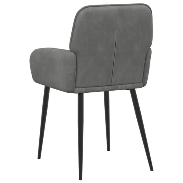 Matstolar 6 pcs Sammet Mörkgrå 57 x 50 x 85 cm