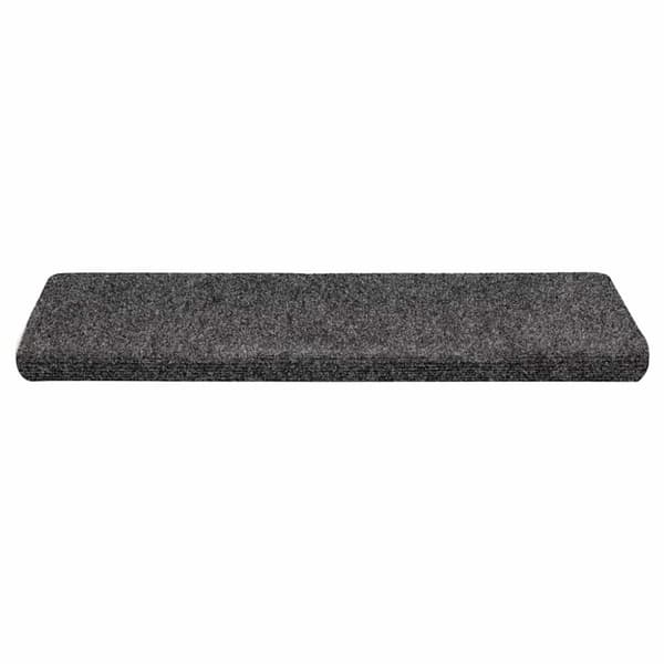 Trappmattor självhäftande 30 st 65x21x4 cm mörkgrå rektangulär kant