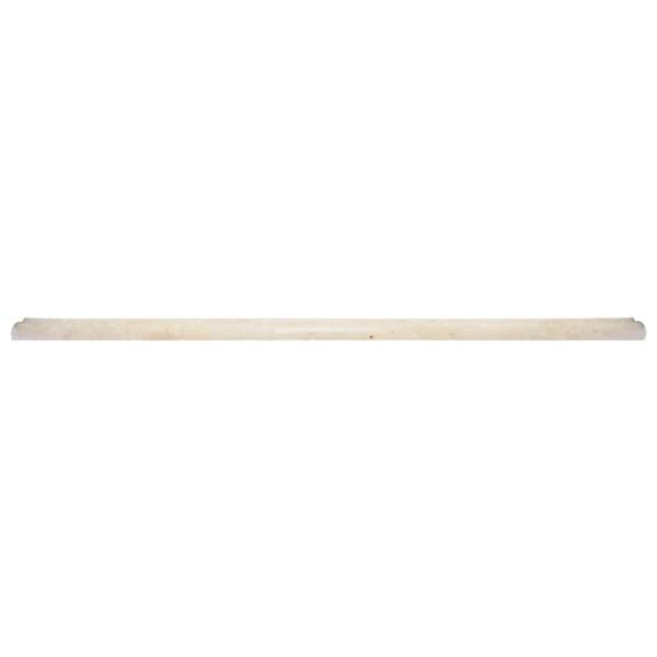Bordsskiva gräddvit Ø60x2,5 cm marmor