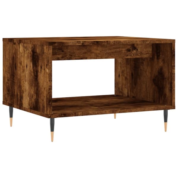 Soffbord rökfärgad ek 60x50x40 cm konstruerat trä