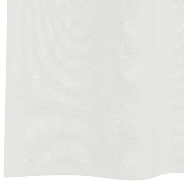Voile gardiner med stångfickor 2 st vit