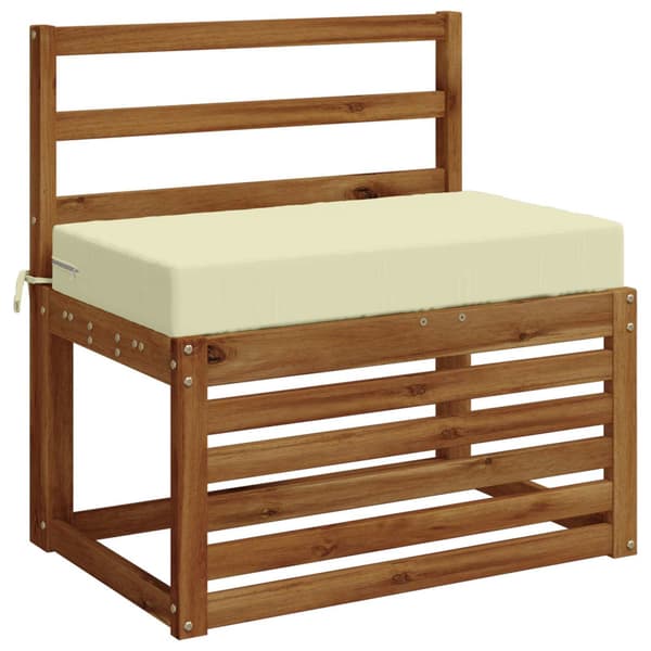 Sittkudde SOEST 100% Polyester Gräddvit 70 x 40 x 10 cm