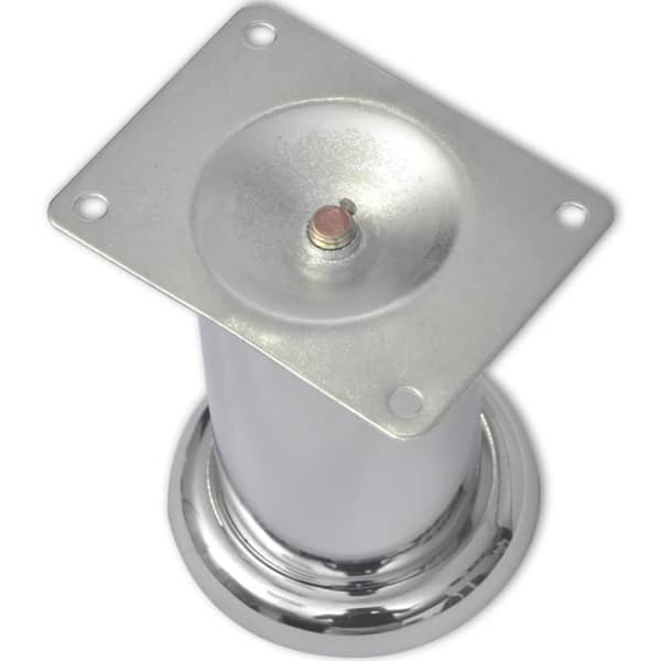 Runda soffben i krom 4 st 60 mm
