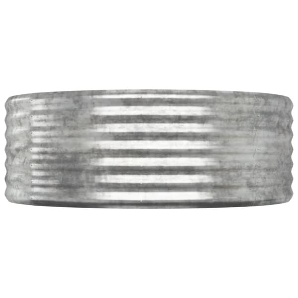 Odlingslåda galvaniserat stål 249x100x36 cm silver