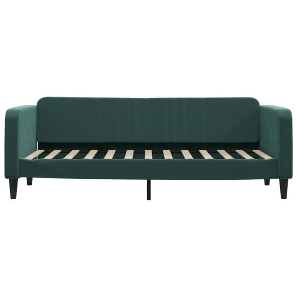 Dagbädd utdragbar mörkgrön 80x200 cm sammet