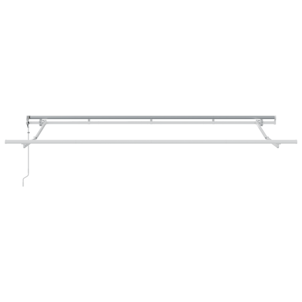 Utfällbar markis Antracit 400 x 200 cm tyg