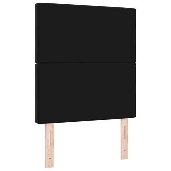Huvudgavel Svart 80 cm Sammet