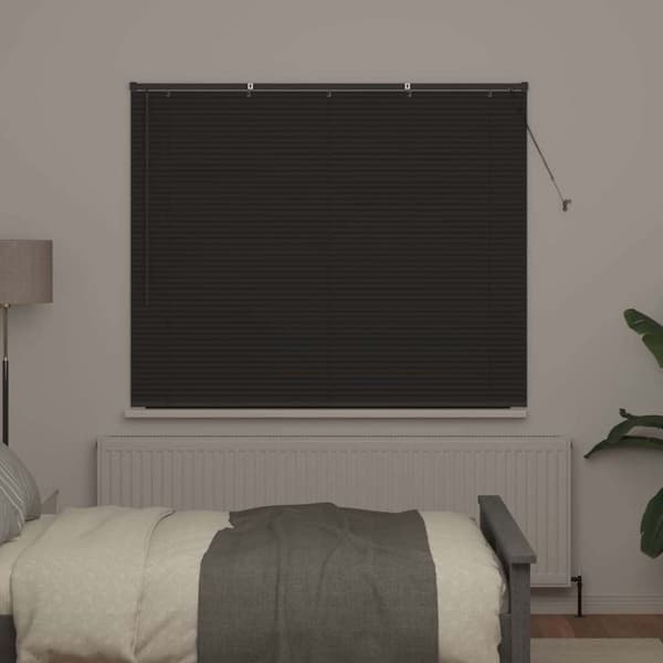 Persienner Mörkgrå 130 x 155 cm Aluminium