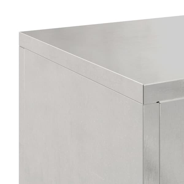 Växtställ 2 pcs Silver 24 x 24 x 75 cm Rostfritt stål