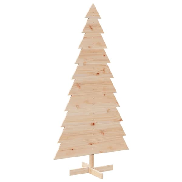 Julgran i trä 180 cm massiv furu