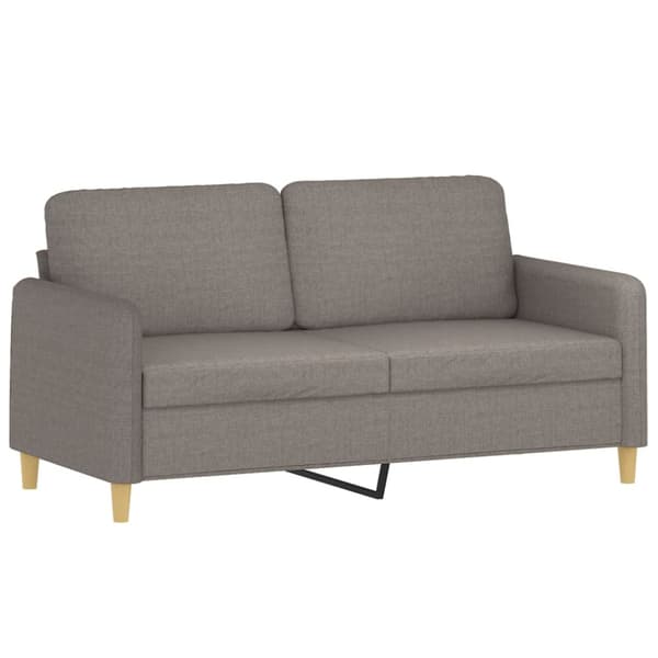 2-sitssoffa taupe 140 cm tyg