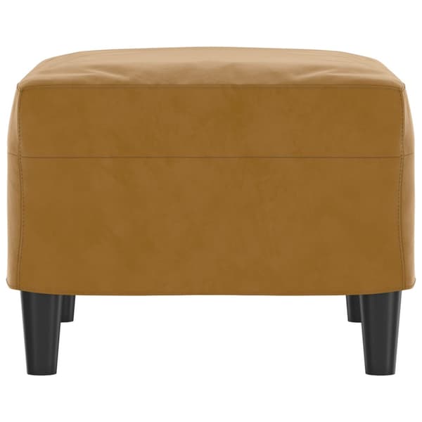 Fotpall brun 60x50x41 cm sammet