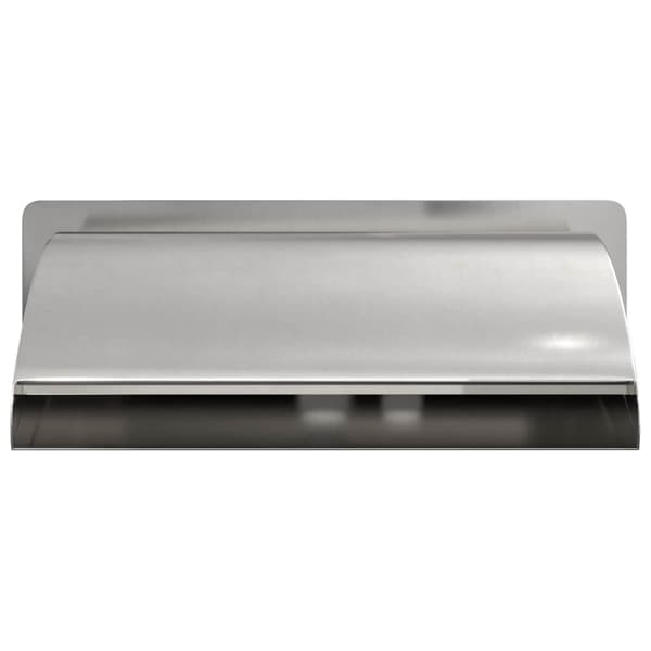 Poolvattenfall med LED Rostfritt Stål 304 30 x 9 x 26 cm Silver
